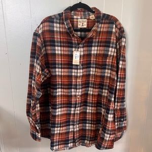 RedHead mens plaid button up long sleeve
